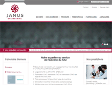 Tablet Screenshot of janus-engineering.fr